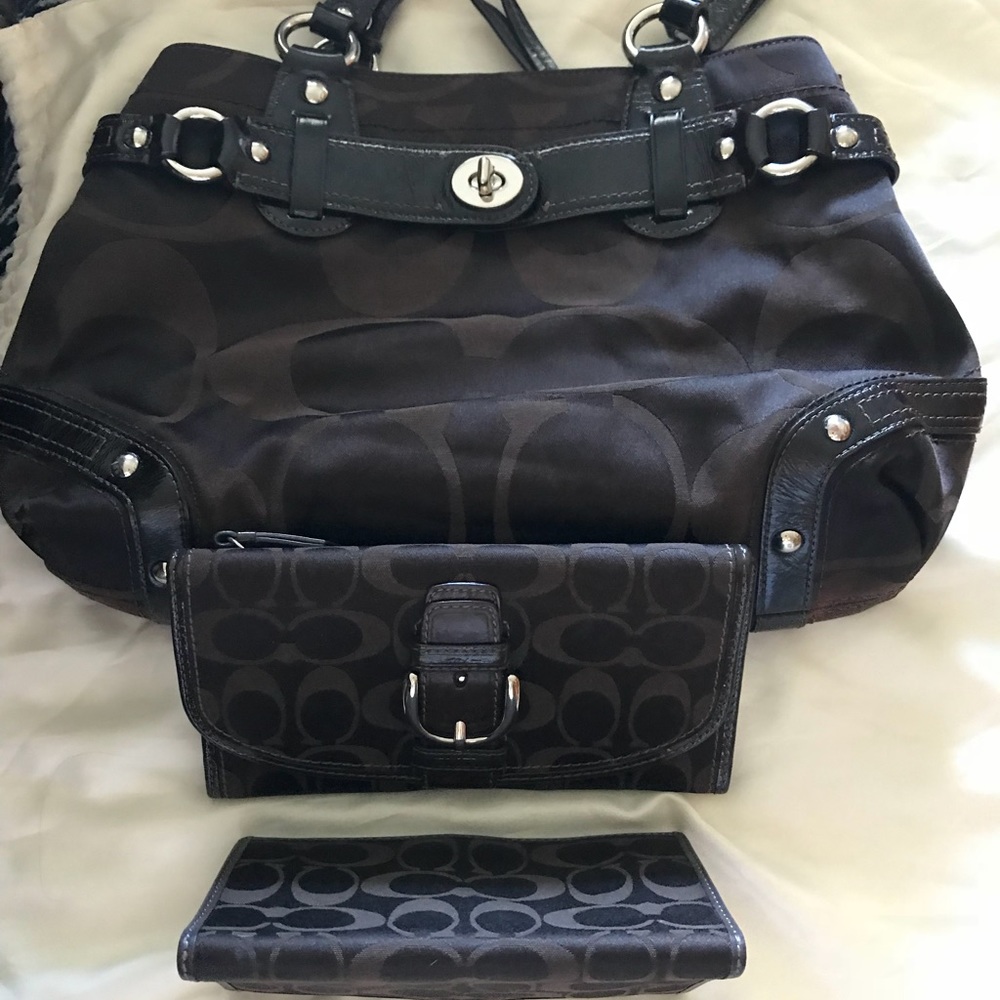 Coach authentic Dark Brown Set
